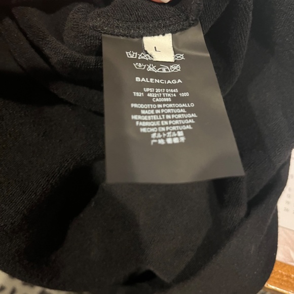 Brand New BALENCIAGA "Femme Fatal" Black Hooded Sweatshirt, Size Large - Picture 5 of 6